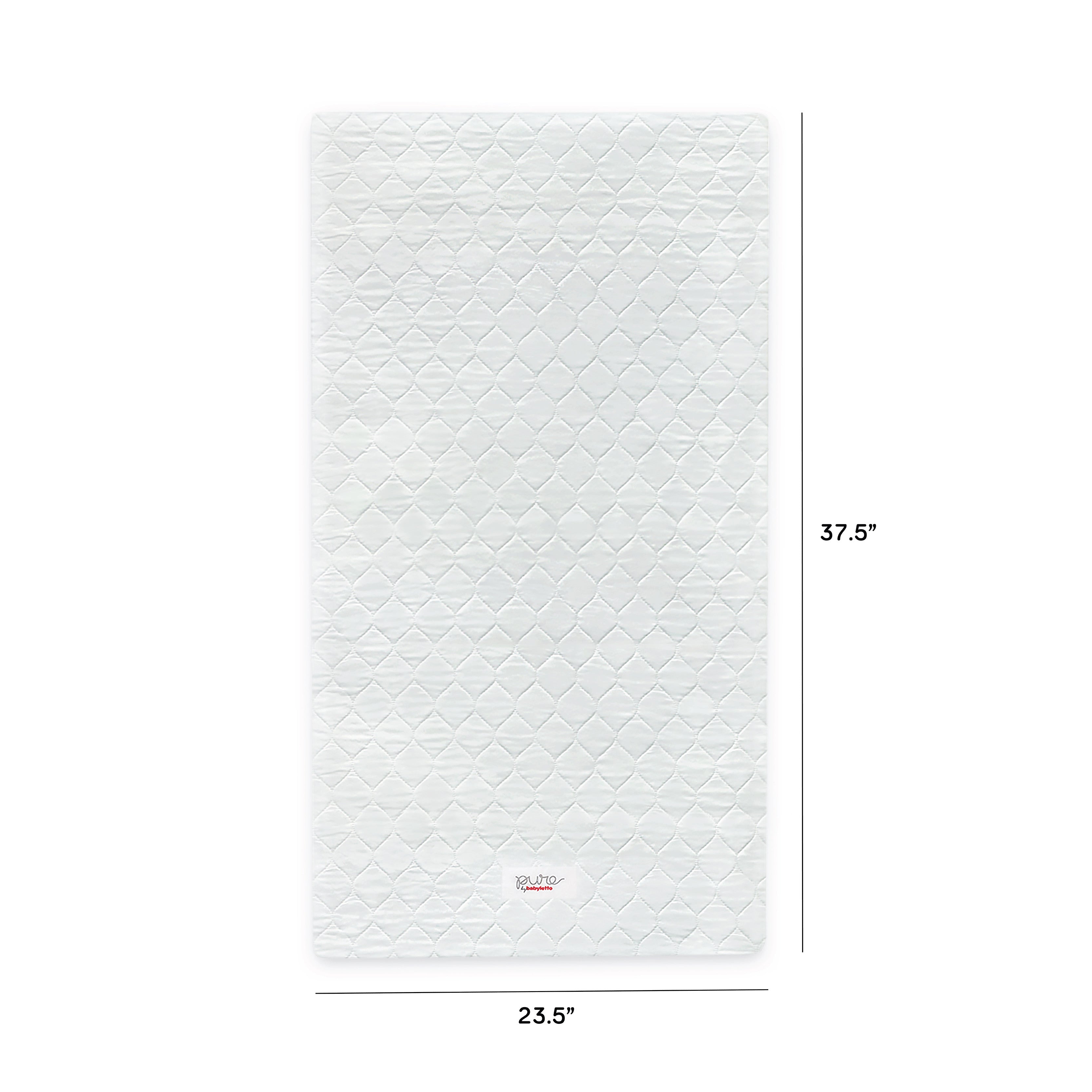 M5346C,Babyletto,Pure Core Non-Toxic Mini Crib Mattress with Hybrid Cover
