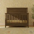 Monogram by Namesake Barrow Rustic 4-in-1  Convertible Flat Top Crib