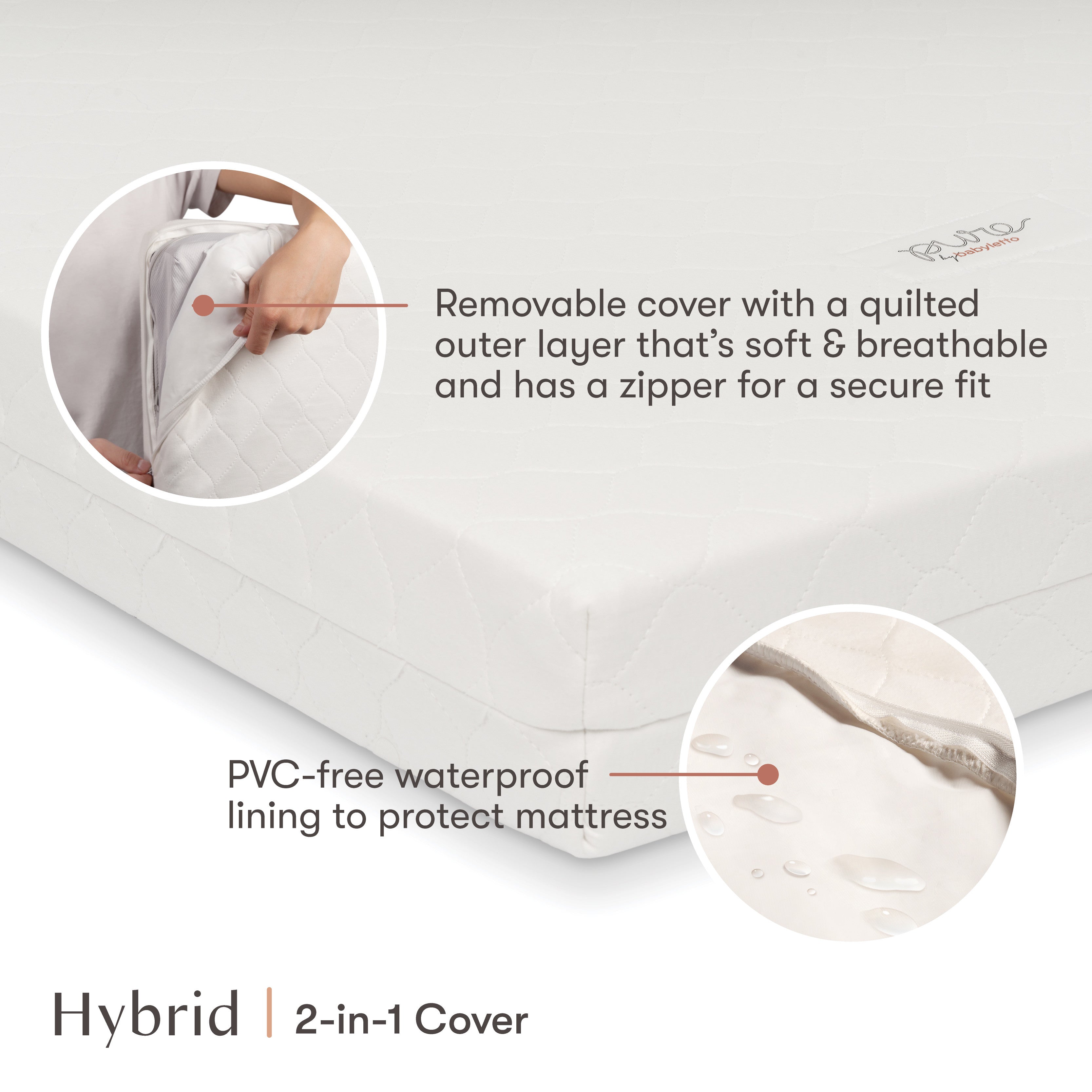 T6009W,Babyletto,Replacement Hybrid Cover for M5397C